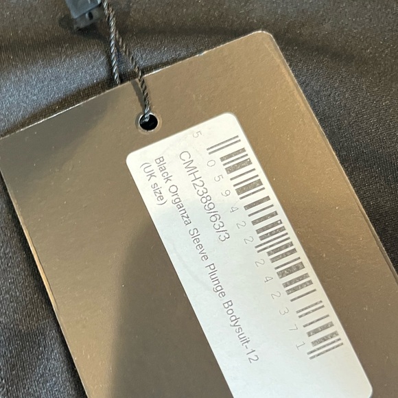 Pretty little things organza sleeves, bodysuit new with tags - Picture 2 of 3